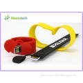 Fashionable Silicone Slap Wristband USB Flash Drive Bulk 4g